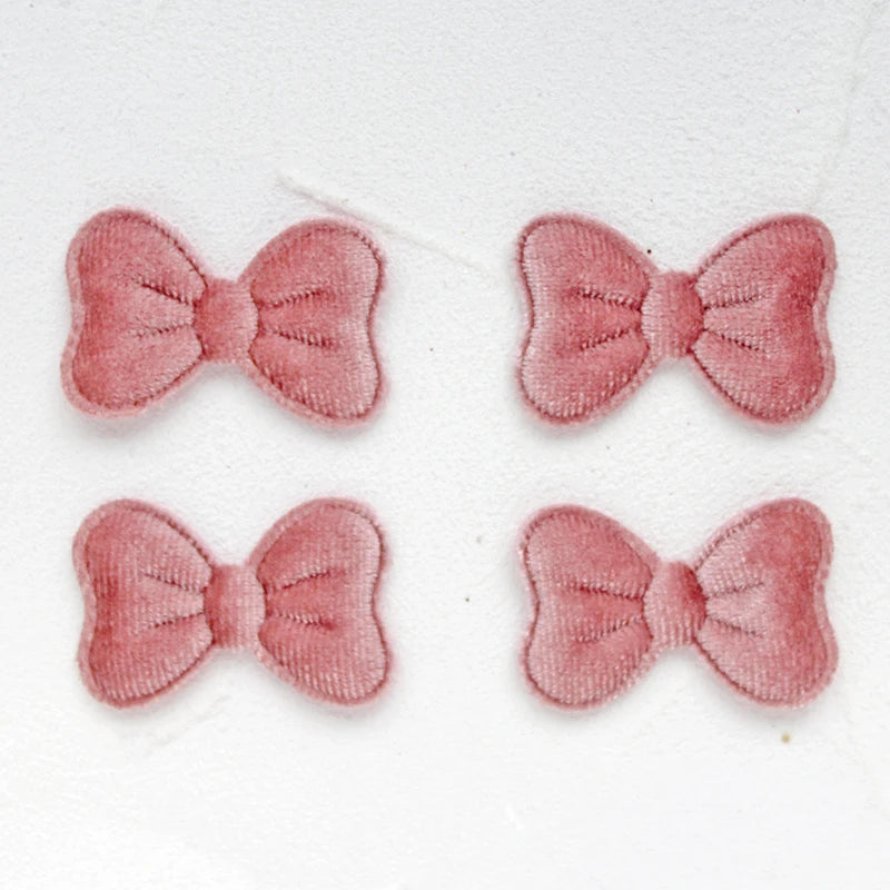rubans forme nœud velours rouge beige rose pâle bordeaux marron classiques bijoux cheveux DIY