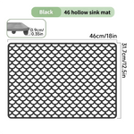 tapis drainage silicone coquillage moderne gris fond évier résistant rayures epais