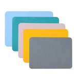 tapis silicone réutiliables 40x30cm bleu gris vert jaune rose moderne respectueux environnement