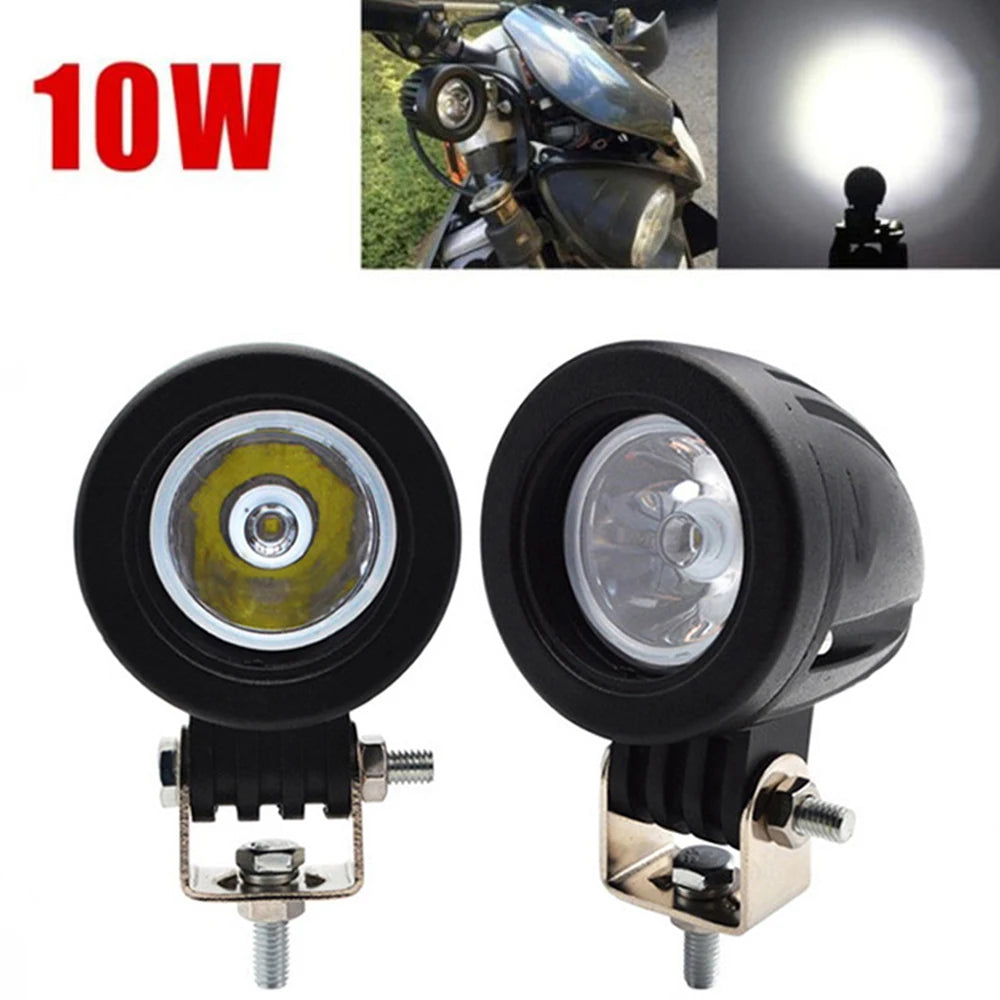 lampe led travail noir moderne ip68 vis cable 6000k éclairage routier atv