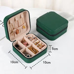 boîtes bijoux simili cuir compartiments moderne miroir cordon fermeture vert rose gris noir blanc