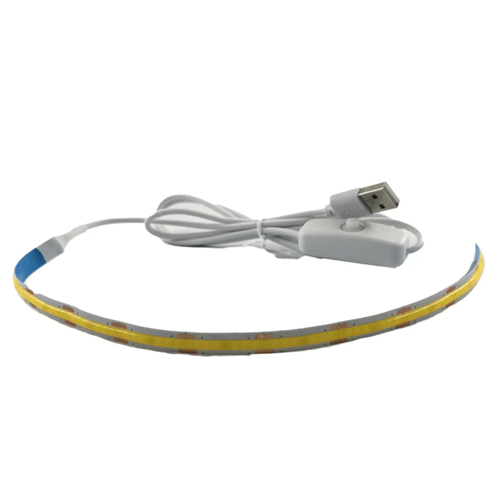 ruban led 320 leds blanc jaune adhésif moderne interrupteur câble usb 5v 3000k 6500k
