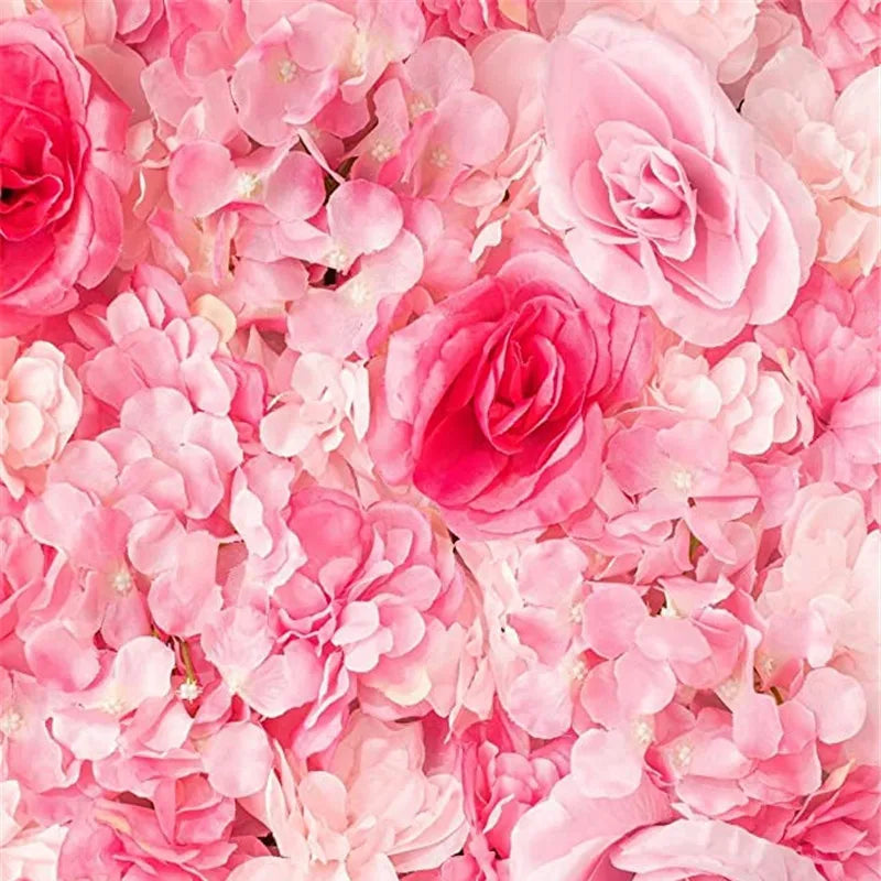 décoration murale fleurs artificielles rose blanche moderne mariage anniversaire chambre bébé