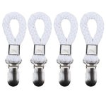 pinces serviettes corde tressée moderne couleur beige noir blanc rouge vert clips magnétiques salle