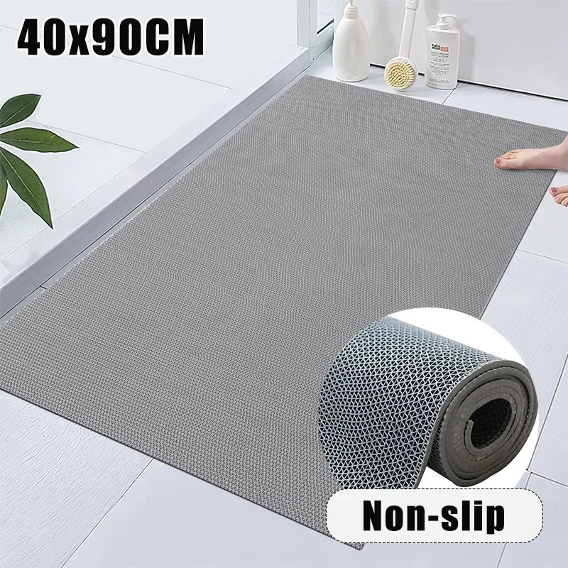 tapis pvc drainage antidérapant gris rouge vert moderne 40x90cm alvéolé losange ibriqué