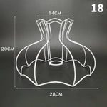 support lampe blanc grille métallique moderne cadre fer abat jour table décoration intérieur