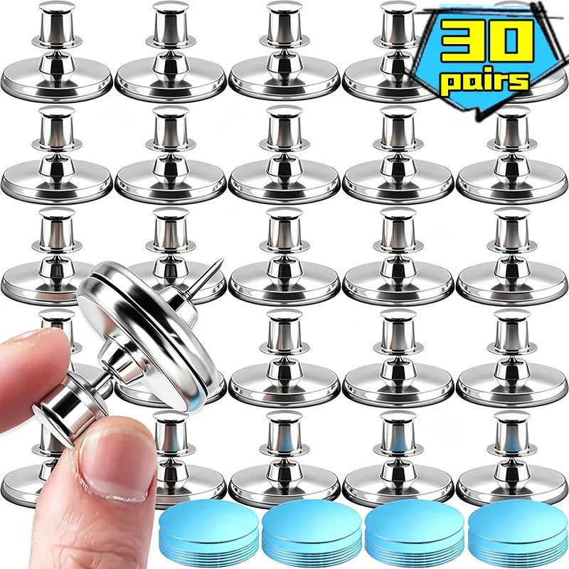 attaches aimants rideaux douche clips fixation murale métal moderne ronds lisses argentésstituição: Com base