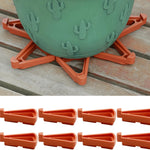 supports pot orange moderne adhésif 2.36in 0.98in 2.76in 12pcs 4pcs 8pcs
