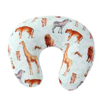 coussin voyage ergonomique forme coton motif fleurs animaux voyage confort bébé enfant