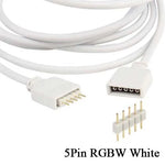 câble d'extension connecteur led rgbw noir blanc bande lumineuse alimentation électrique dc12v