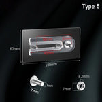 porte sacs transparent moderne vis adhésif murale utilisation multiple grille tailles dimensionsTHOOK