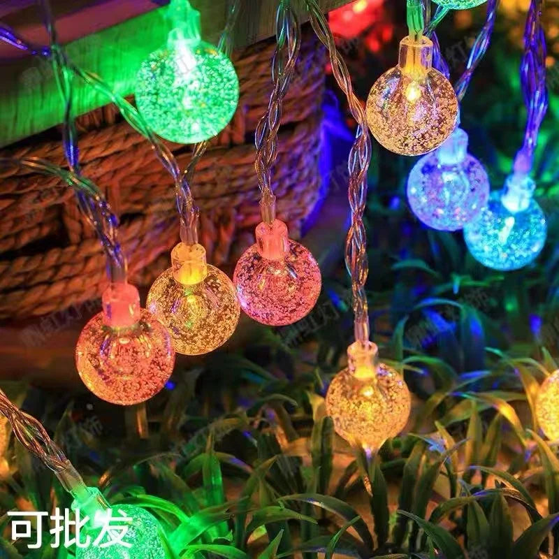 guirlande lumineuse multicolore auto batterie aaa moderne décoration noël led translucide reflets