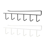 porte serviettes moderne fixé clips support verres transparent noir blanc multifonction métal