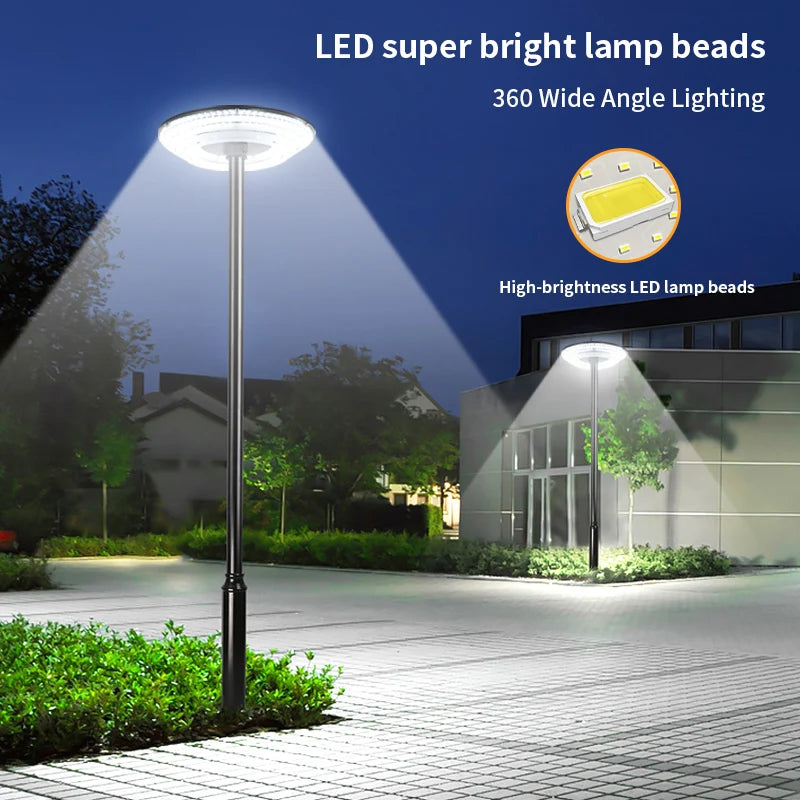 lampe solaire led moderne blanc noir autonome panneau solaire tringle haute luminosité