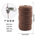 corde coton tressée 50mètres vert rose beige simple déco mariage fête nhà cửa