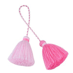 pompons multicolores tissés franges bohèmes décontractés accessoire décoration sacs rideaux artisanal DIY