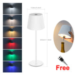 lampe décorative led rechargeable usb plusieurs couleurs abatjour opaque moderne minimaliste