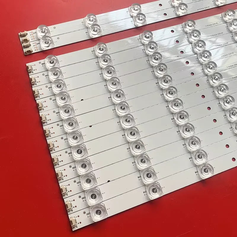 bande rétro éclairage led 14 pièces argenté moderne sans logo