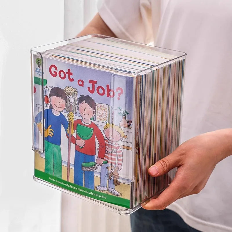boîtes rangement livres transparentes pliables respectueuses environnement modernes rechargeables enfants