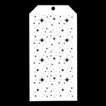 pochoir étoiles dorées blanc 12cm 24cm papier cartonné scrapbooking décoration carte album