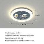 plafonnier led astronautes planètes étoiles moderne enfant bleu rose