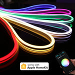 ruban lumineux flexible rgb wifi siri controle voix moderne minimaliste étanche 12v led 3000k