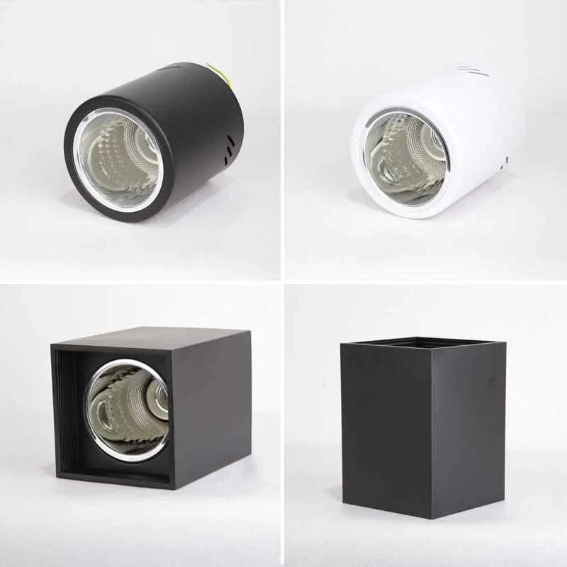 ampoule led spot lumineux blanc noir doré moderne fixée vis e27