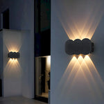 lampe murale led moderne hexagonnelle noire 10w 8w 4w 12w