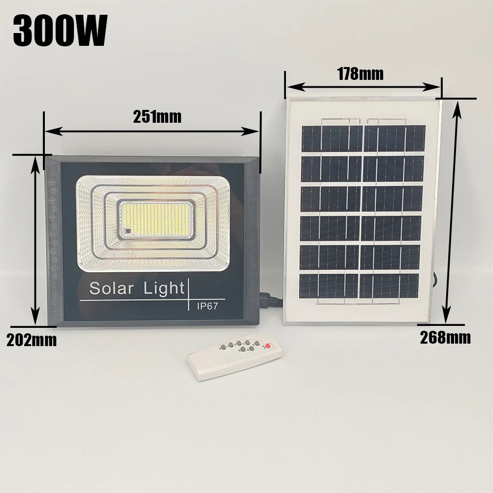 lumière solaire led ip67 moderne autoinstallation vacances 100w 200w 300w 500w 6v abs noir