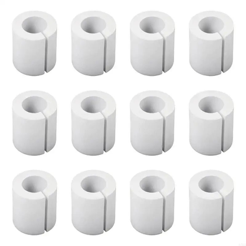 écarteurs rideaux blancs texture moderne clips facile pack 14 pièces 50mm 60mm drapery spacers