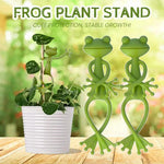supports plantes forme grenouille vert clair décoration jardin flexible enroulement tige ludiqueextérieurintérieur