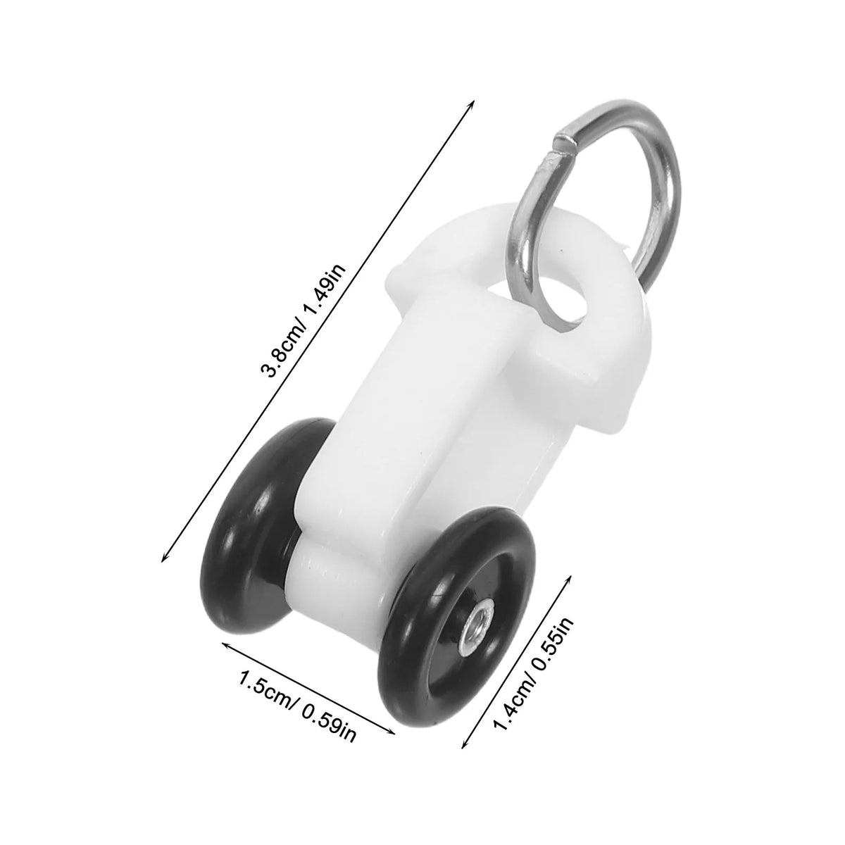 rouleaux rideau glissants blanc noir moderne tringle rideaux doubles roues