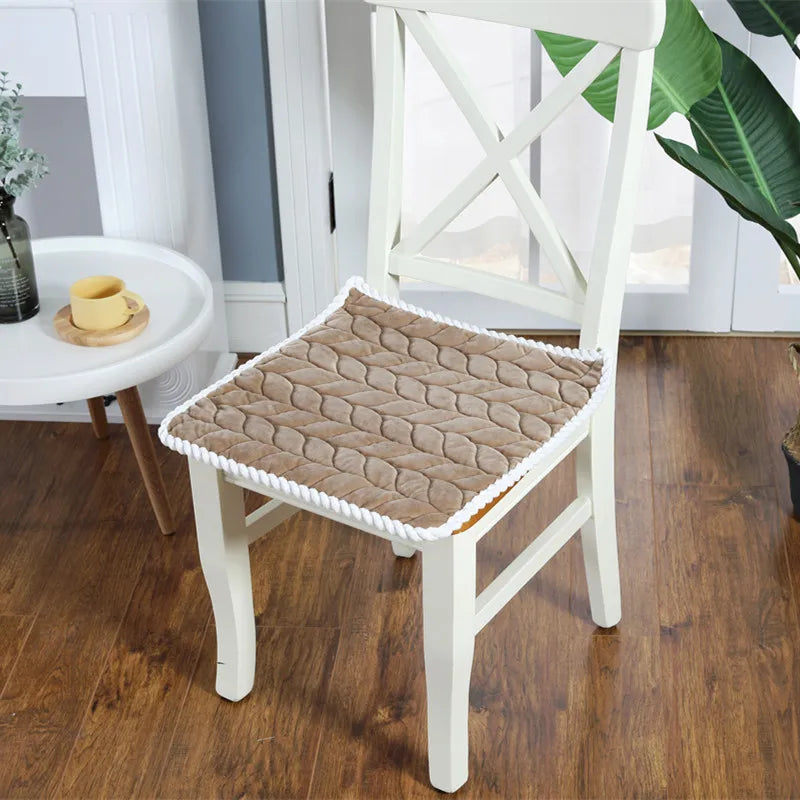 coussin chaise moderne antidérapant bleu clair violet beige blanc 45x45cm polyester coton