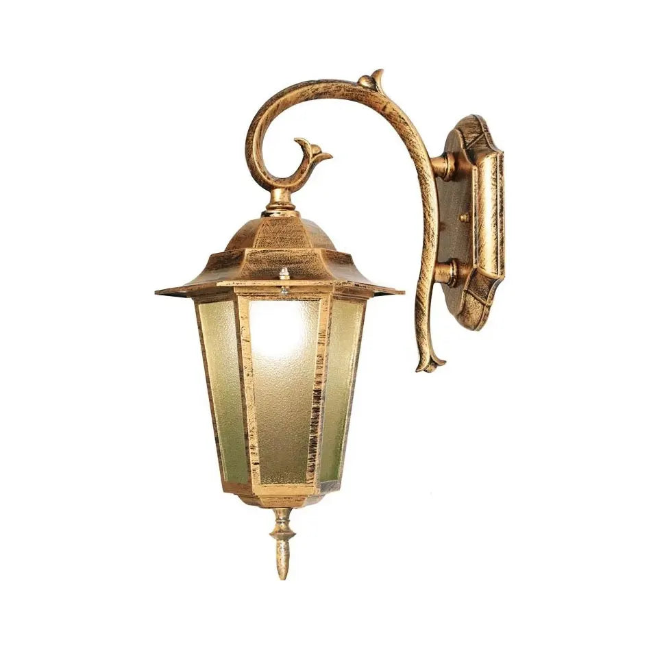 lampe murale classique vintage métal doré antique fixations extérieure intérieure