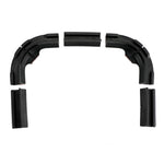 supports montage noir ruban lumineux moderne kit pieces plat lisse