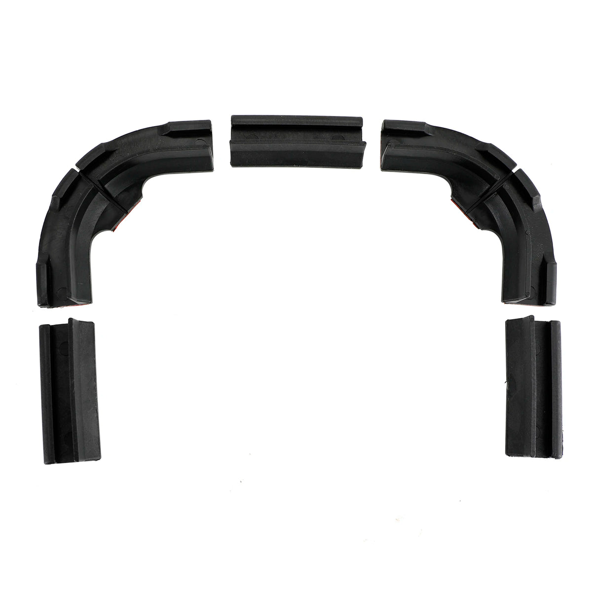 supports montage noir ruban lumineux moderne kit pieces plat lisse