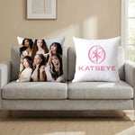 housses coussin imprimées polyester blanc motif personnes modernes 30x30cm 35x35cm 40x40cm 45x45cm 50x50cm