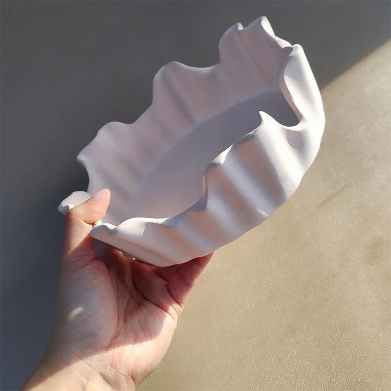 moule silicone bougie résine décoration ondulée transparent blanc rose bleu clair moderne organique
