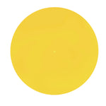 tapis plateau vinyle transparent jaune vert slipmat moderne 300mm diamètre 3mm épaissez