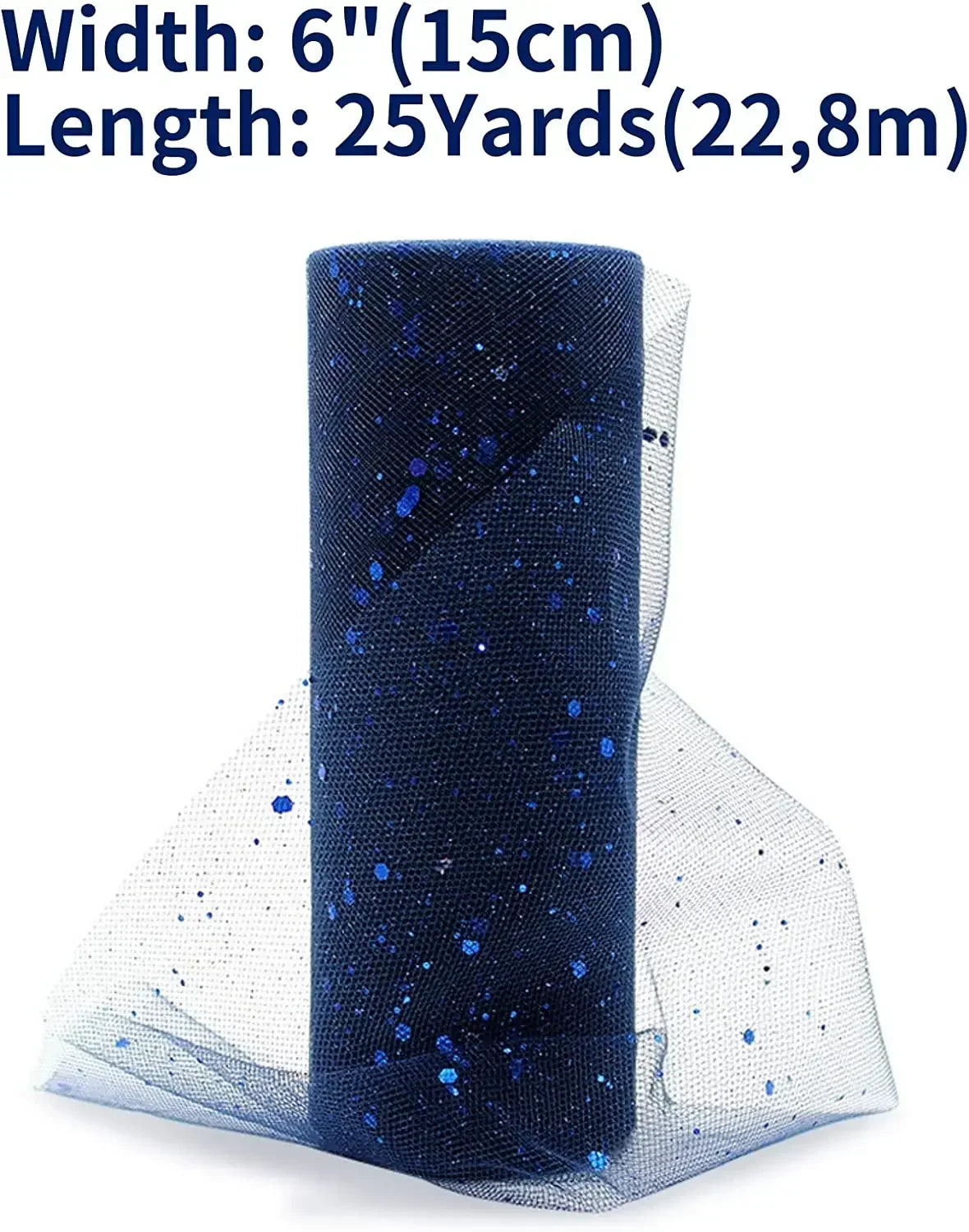 rubans pailletés couleur bleue rose noir texturés 25 yards 15cm largeur festive bricolage mariage