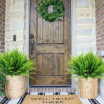 plantes artificielles fougères vertes decoration maison jardin exterieur rustique pots differentes dimensions decoration festive