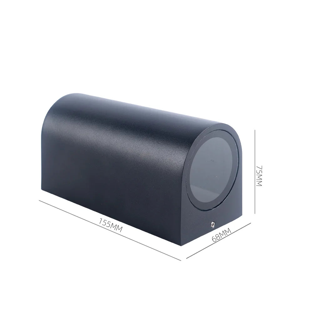 applique murale led moderne ip65 gu10 éclairage intérieur extérieur noir blanc