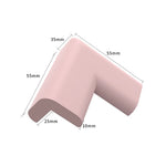 protège bords adhésifs transparent moderne rose clair beige gris clair maison meuble table góc