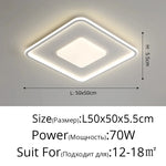 plafonnier led moderne blanc rectangulaire ovale nuage sans télécommande