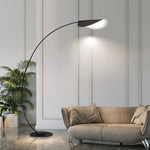 lampe sol moderne led noir arc métal interrupteur bouton haute qualité chambre salon