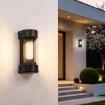 applique murale moderne éclairage extérieur résistante l'eau lumière led noir transparent okolets facile