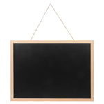 tableau noir suspendu bois cadre simple rustique noir beige clair