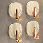 porte serviettes adhésifs moderne vert transparent beige reflets élégants auto colle sans perçage haute
