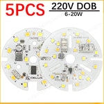 plaque led circulaire blanc blanc chaud 9w 12w 20w moderne sans pilote smd2835