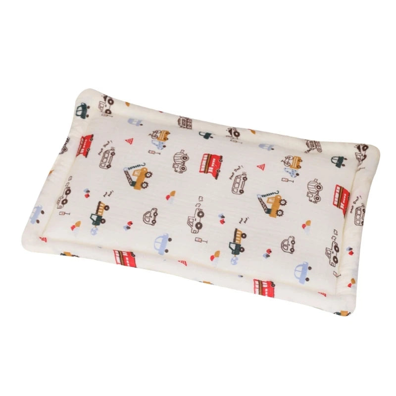 oreiller bébé coton animal motif nuages étoiles gaufré doux multifonctionneau quatre saisons